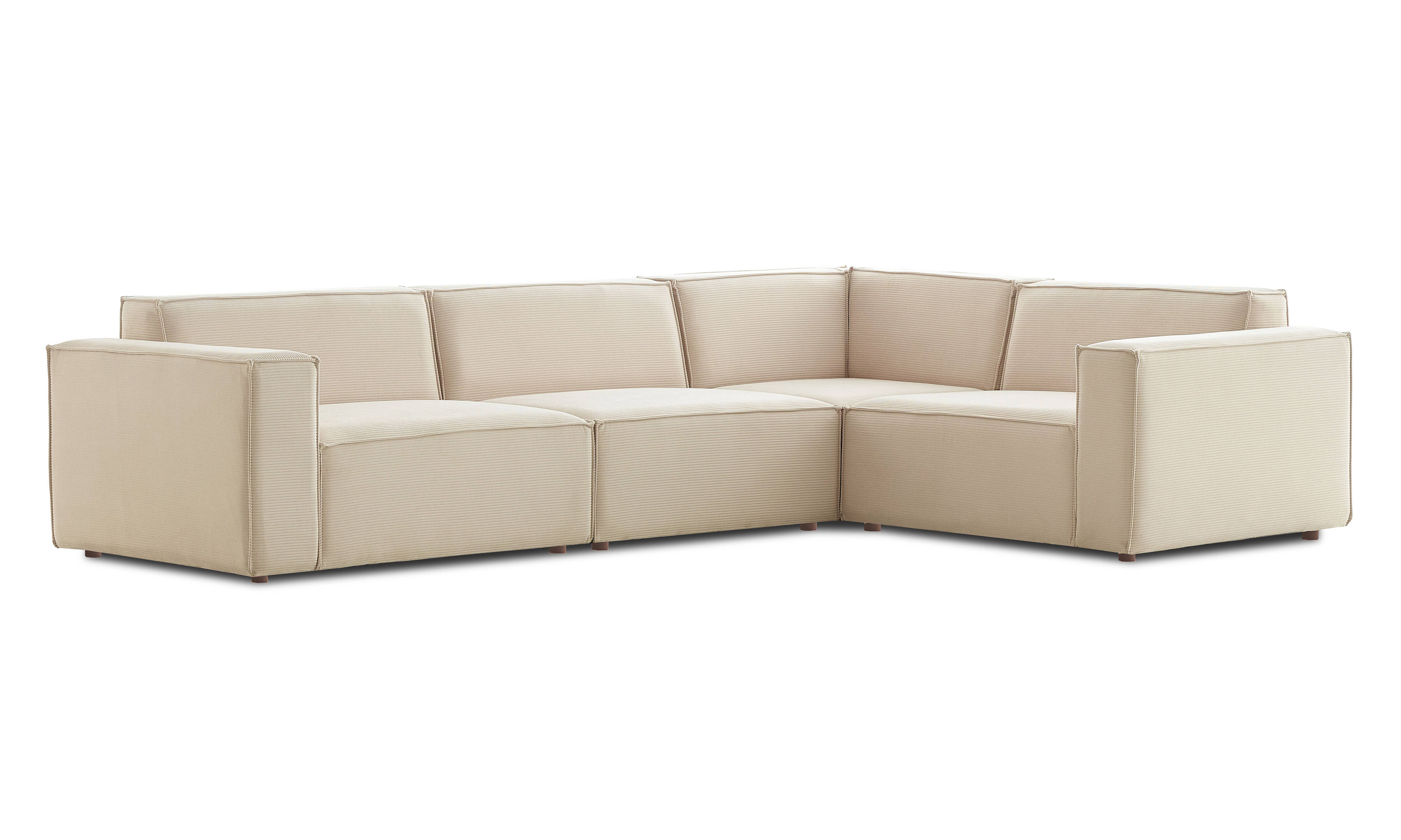 Asana 3 Tekli Köşe - Fitilli Kadife - 1