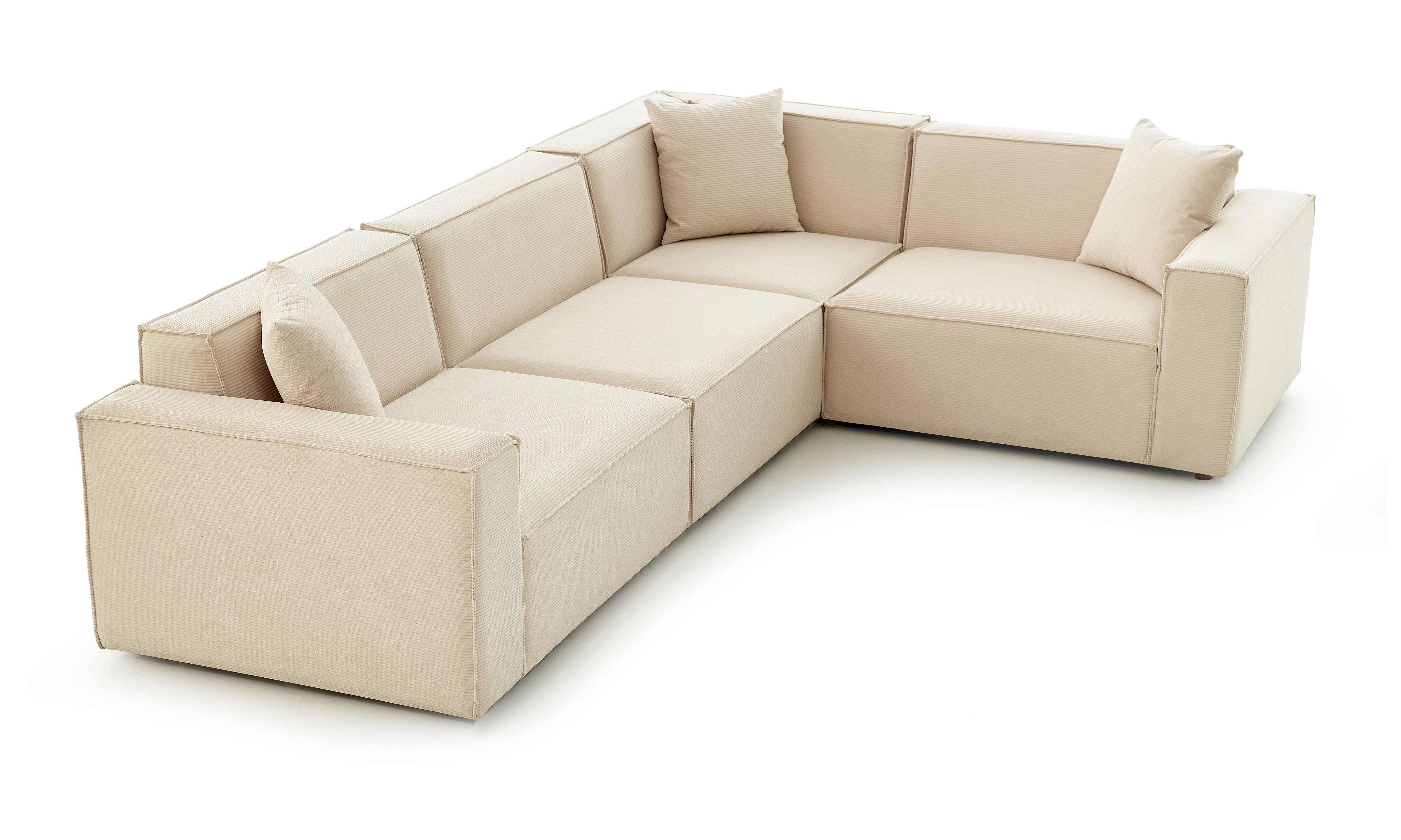 Asana 3 Tekli Köşe - Fitilli Kadife - 5