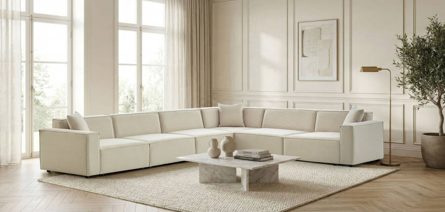 Asana 5 Tekli Köşe - Fitilli Kadife - 2