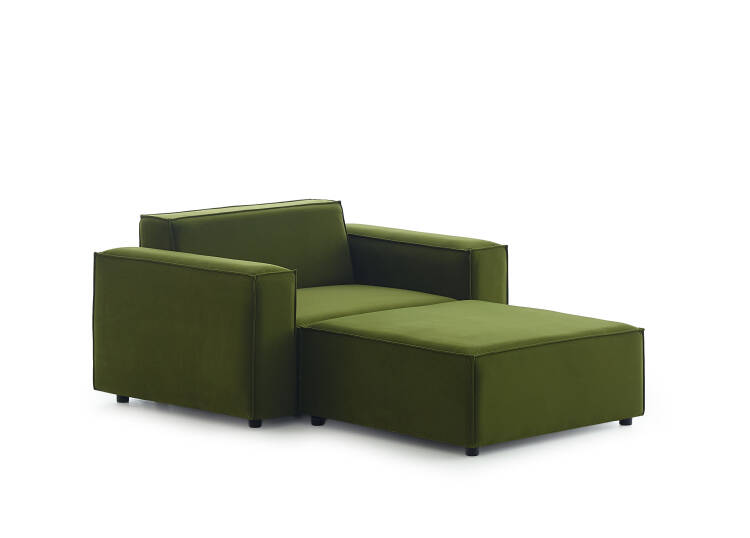 Asana Tekli ve Puf - Kadife