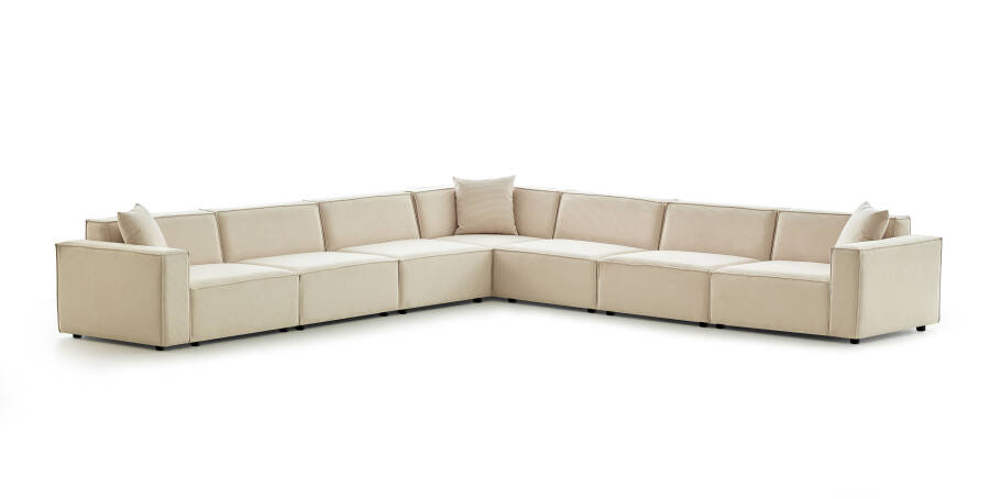 Asana 6 Tekli Köşe - Fitilli Kadife - 1