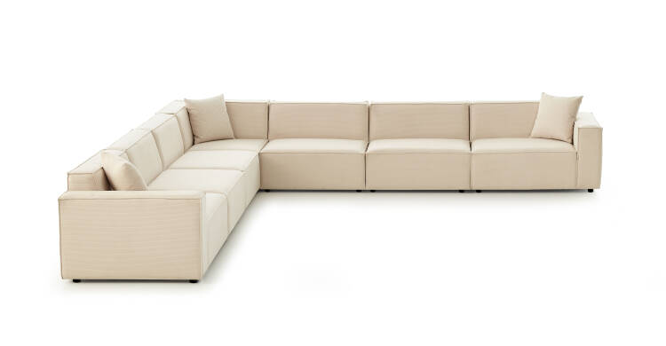 Asana 6 Tekli Köşe - Fitilli Kadife - 3