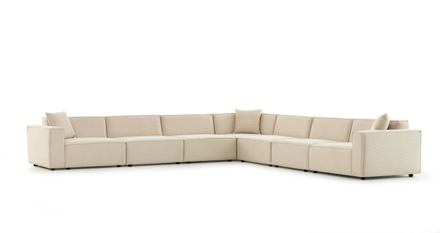 Asana 6 Tekli Köşe - Fitilli Kadife - 4