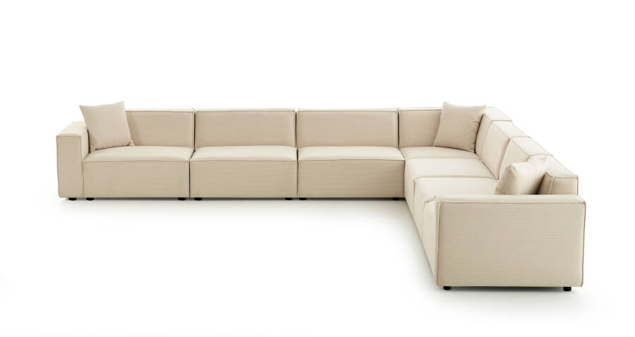 Asana 6 Tekli Köşe - Fitilli Kadife - 5