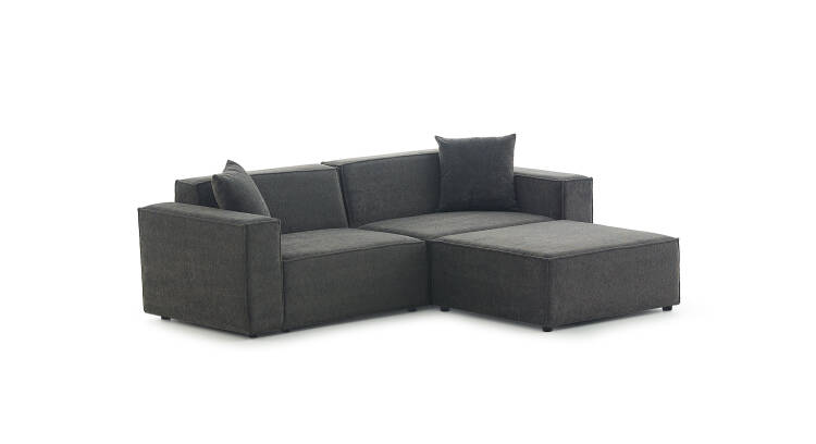 Asana Üçlü ve Puf - Bukle